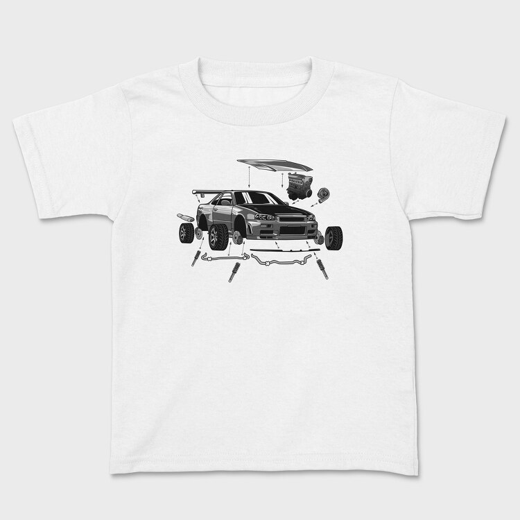 R34 Crank Out, Tricou Copii