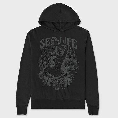 Mermaid Sea Life, Hanorac Oversize Barbati (Unisex)