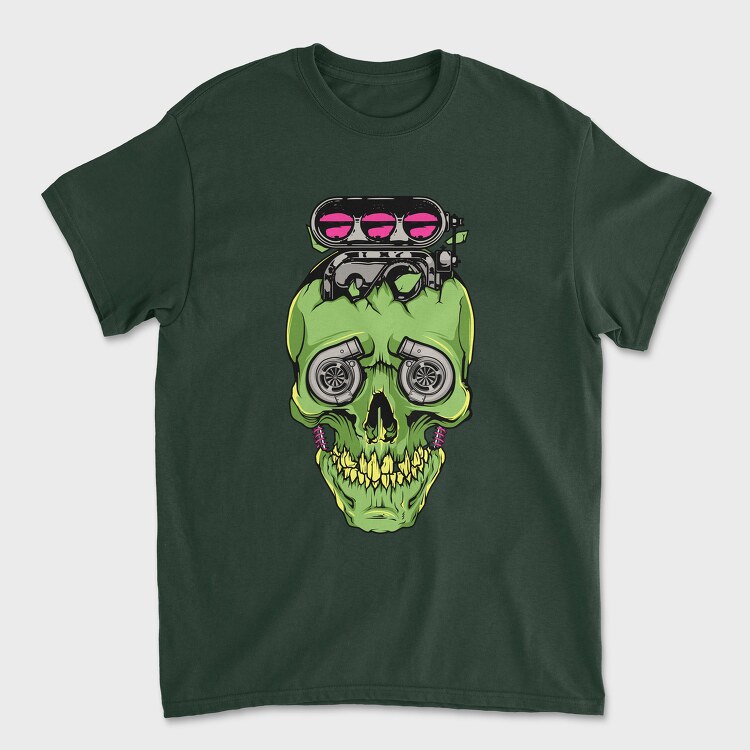 Tricou Barbati (Unisex), Skull Piston 2