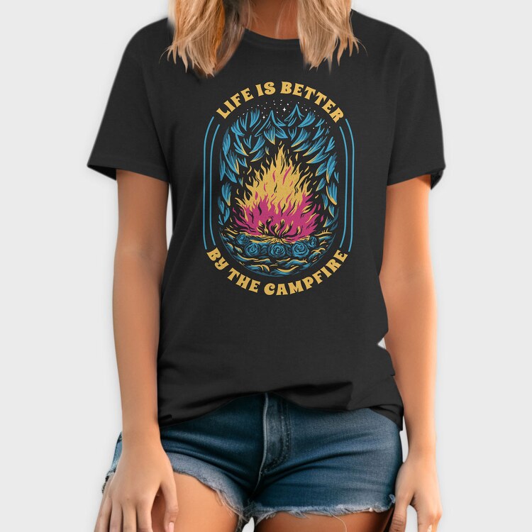 Life Is Better by the Campfire, Tricou Barbati (Unisex)
