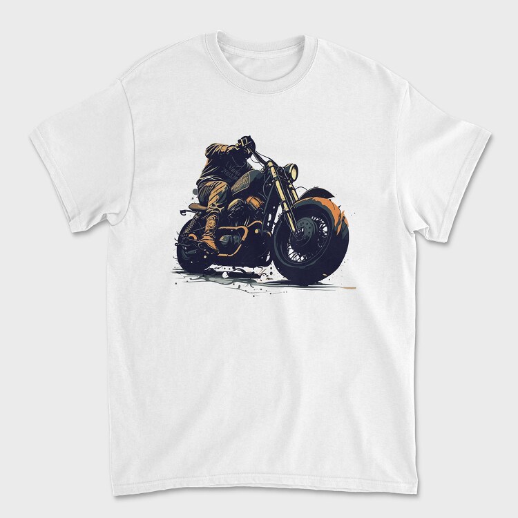 Classic Motorcycle Rider, Tricou Barbati (Unisex)