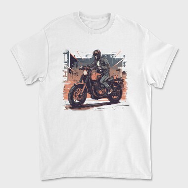 Tricou Barbati (Unisex), Comic Rider Motorcycle