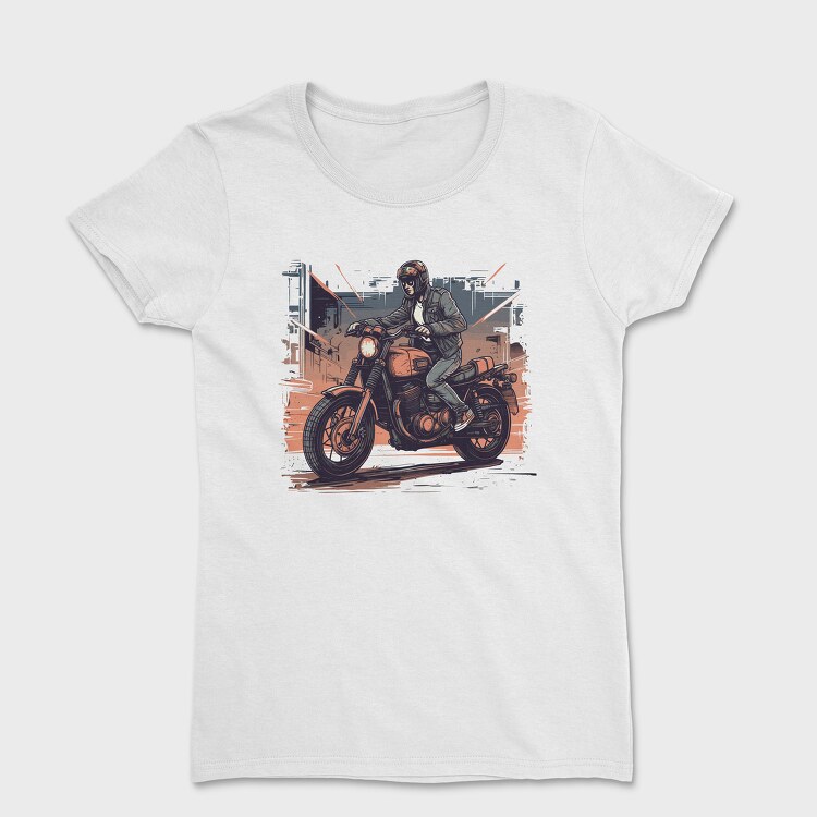 Tricou Femei, Comic Rider Motorcycle