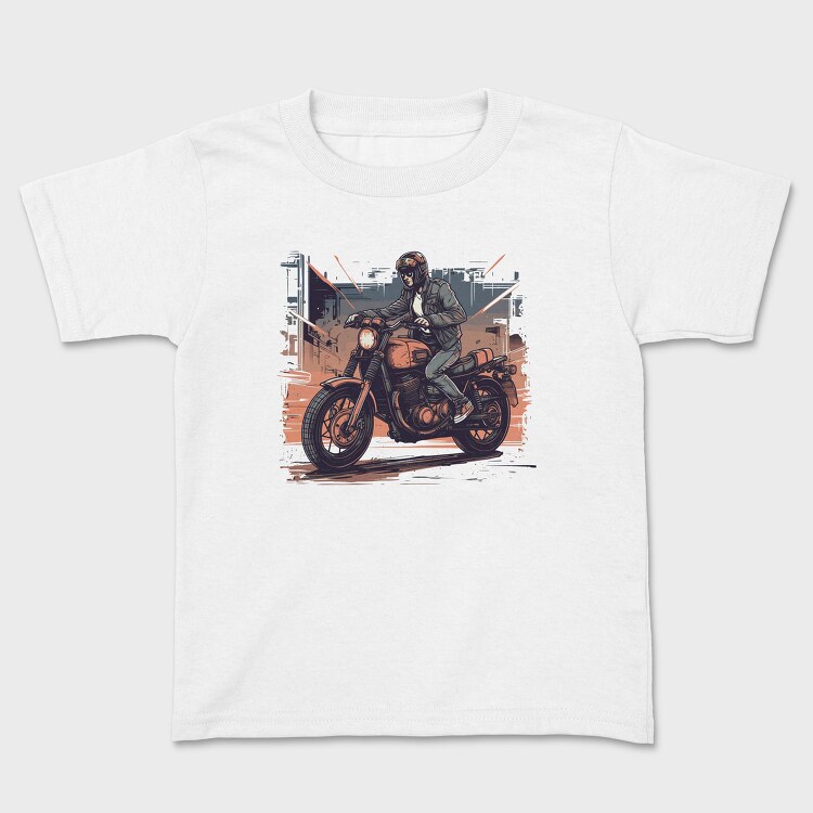 Tricou Copii, Comic Rider Motorcycle