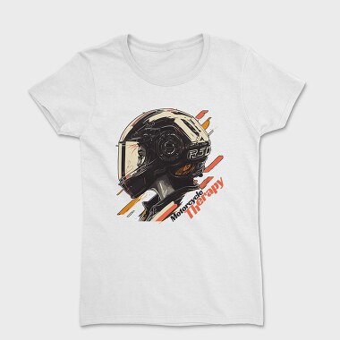 Motorcycle Therapy Helmet Artistic, Tricou Femei