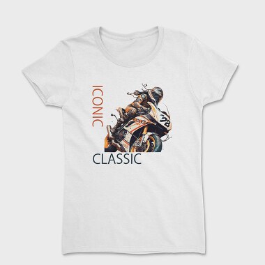 Racing Motorcycle Manga Style Iconic Classic, Tricou Femei