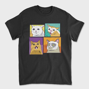 Meme Cats, Tricou Barbati (Unisex)