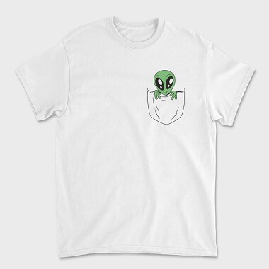 Alien Pocket, Tricou Barbati (Unisex)