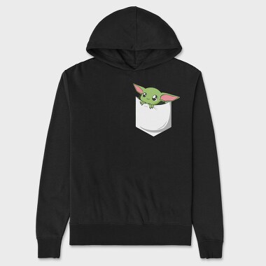 Pocket Baby Yoda 23, Hanorac Oversize Barbati (Unisex)