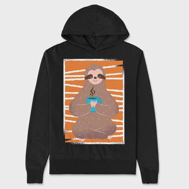 Sloth Coffee, Hanorac Oversize Barbati (Unisex)