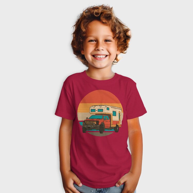 Retrosunset Camper, Tricou Copii