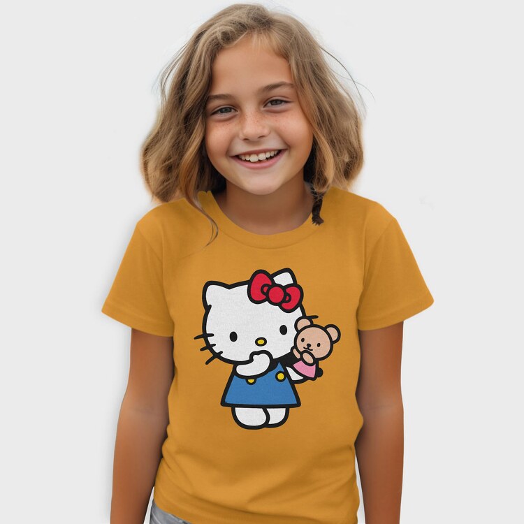 Cartoon Retro Hello Kitty 3, Tricou Copii