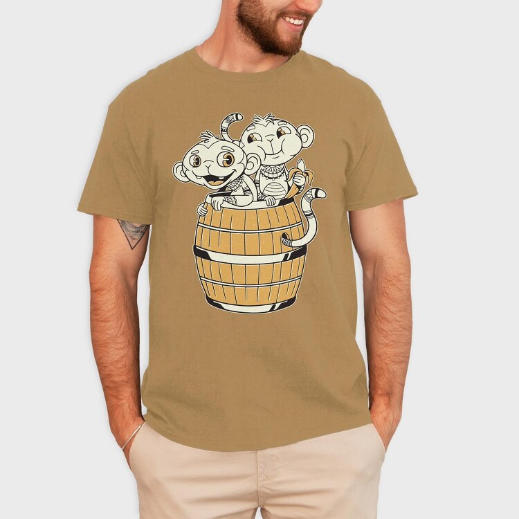 Monkeys Tribals, Tricou Barbati (Unisex)