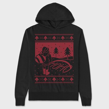 Ugly Sweater Hoho, Hanorac Oversize Barbati (Unisex)