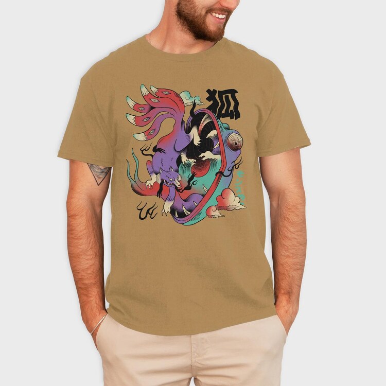 Psychedelic Japanese 08, Tricou Barbati (Unisex)