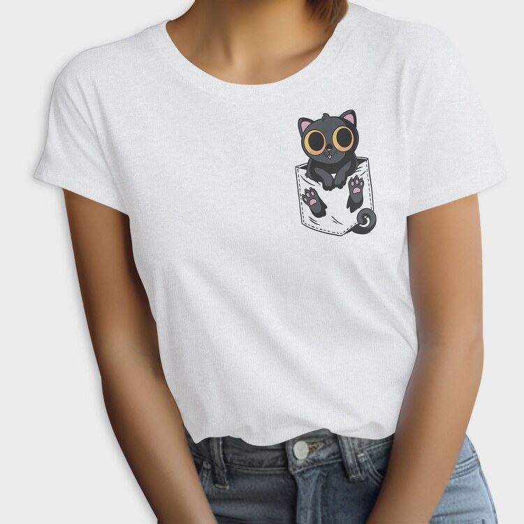 Black Cat in Pocket, Tricou Femei