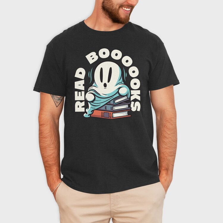 Books Ghost, Tricou Barbati (Unisex)