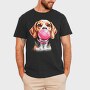 Beagle Bubblegum, Tricou Barbati (Unisex)