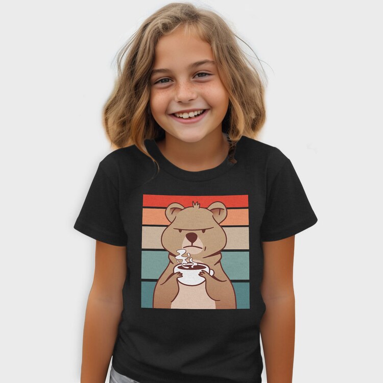 Coffee Grumpy Quokka, Tricou Copii