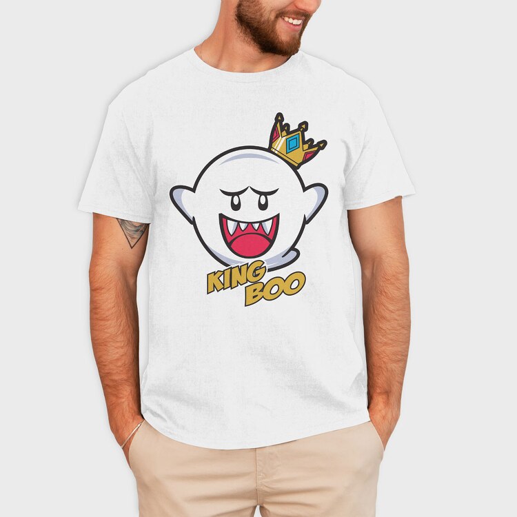 King Boo Mario Bros, Tricou Barbati (Unisex)