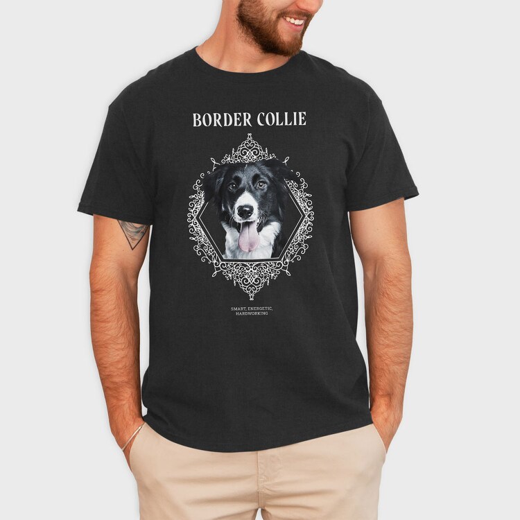 Border Collie, Tricou Barbati (Unisex)