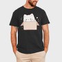 Cute Little Cat Box, Tricou Barbati (Unisex)