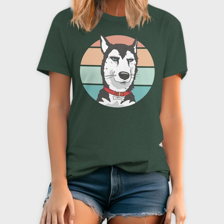 Bored Husky Dog, Tricou Barbati (Unisex)