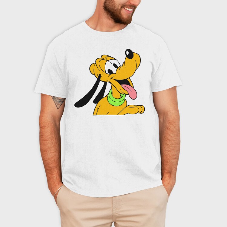 Cartoon Retro Pluto 1, Tricou Barbati (Unisex)