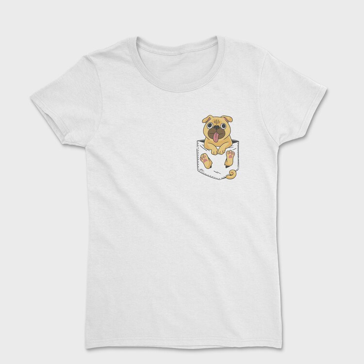 Pug in Pocket, Tricou Femei