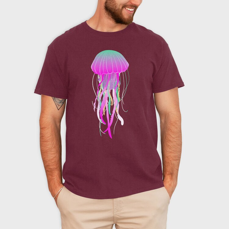 Jellyfish Electric, Tricou Barbati (Unisex)