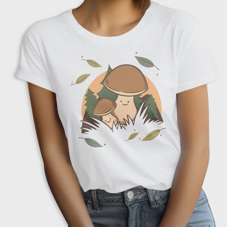Cute Mushrooms, Tricou Femei