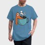 Sloth Coffee Hot Tub, Tricou Barbati (Unisex)