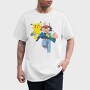 Cartoon Retro Pokemon 2, Tricou Barbati (Unisex)