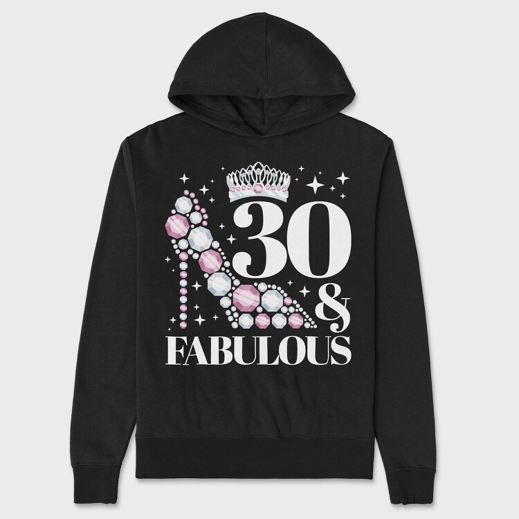 Fabulous Birthday Quote, Hanorac Oversize Barbati (Unisex)