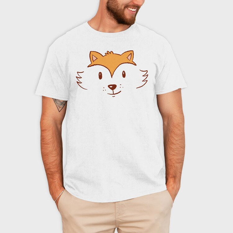 Fox Face, Tricou Barbati (Unisex)