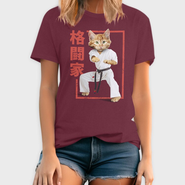 Karate Cat, Tricou Barbati (Unisex)