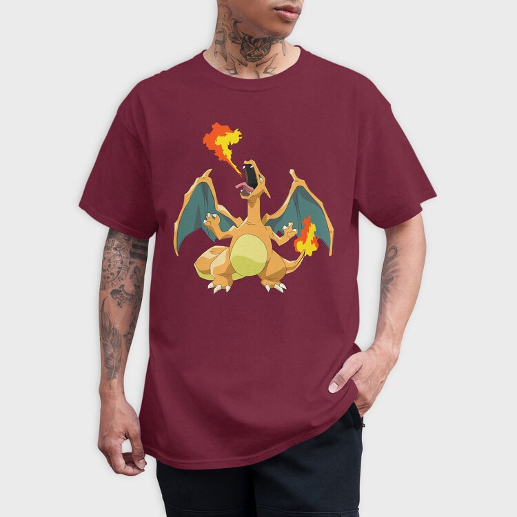 Cartoon Retro Pokemon 6, Tricou Barbati (Unisex)