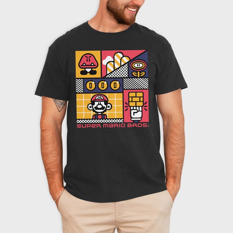 Mario Bros 2, Tricou Barbati (Unisex)