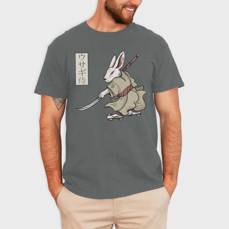 Rabbit Samurai, Tricou Barbati (Unisex)