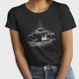 Jet Aircraft Carrier Monochrome, Tricou Femei