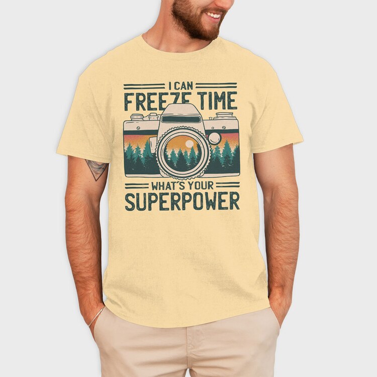 Freeze Time, Tricou Barbati (Unisex)