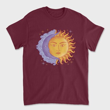 Moon and Sun Color, Tricou Barbati (Unisex)