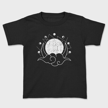 Moon Phases Monochrome, Tricou Copii