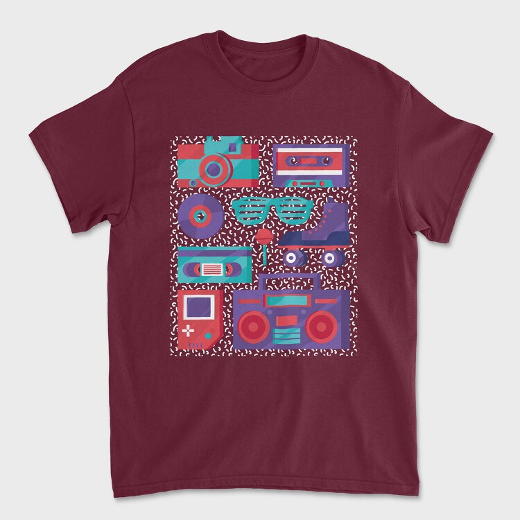 Retro Elements, Tricou Barbati (Unisex)