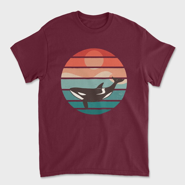 Retro Orca, Tricou Barbati (Unisex)