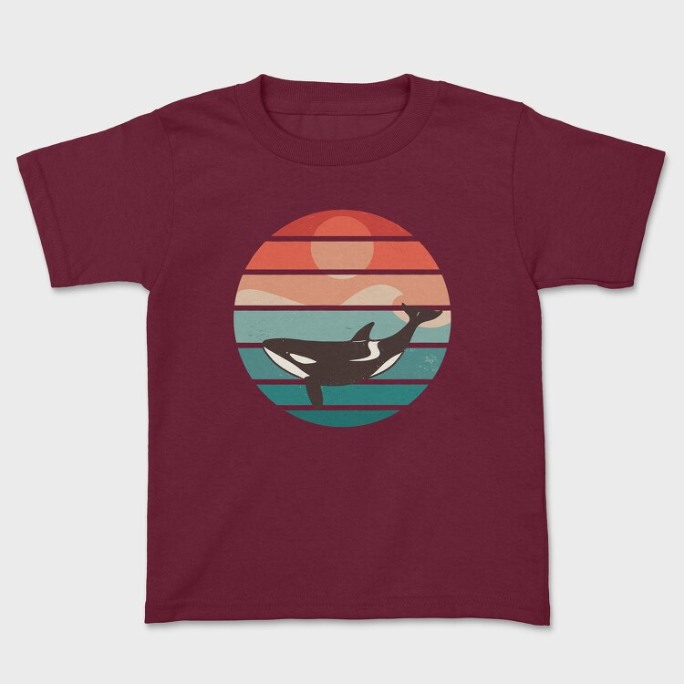 Retro Orca, Tricou Copii