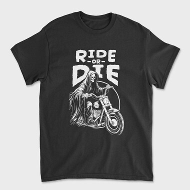 Ride or Die Monochrome, Tricou Barbati (Unisex)