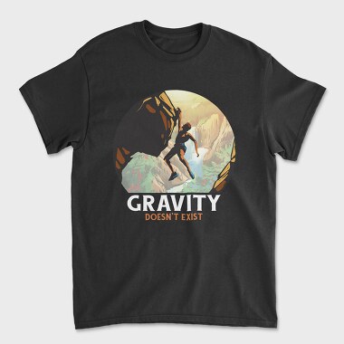 Rock Climbing Gravity, Tricou Barbati (Unisex)