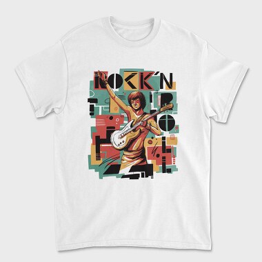 Rock N Roll Guitar, Tricou Barbati (Unisex)