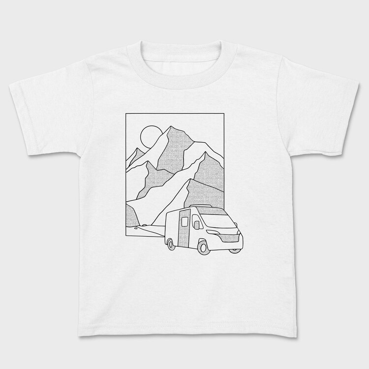 Mountain Van Monochrome, Tricou Copii